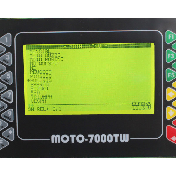 De Softwarevertoning 3 van de Moto7000tw Universele Scanner