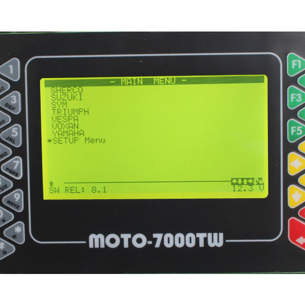 De Softwarevertoning 4 van de Moto7000tw Universele Scanner