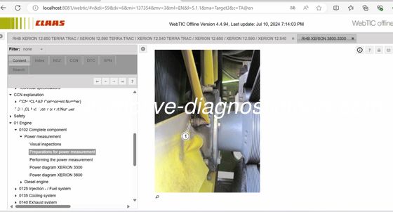 Goede prijs. 2025/3 CLAAS WEBTIC OFFLINE Reparatiehandleidingen en Service-informatie online