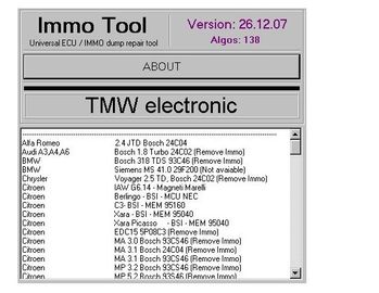 Goede prijs. IMMO-HULPMIDDEL V26.12.2007, Automobiel Kenmerkende Software aan Reparatieecu, Immobilisers online