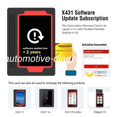 Goede prijs. 2 jaar update service voor lancering V/ V+/ X431 Pro Mini/ ProS Mini/ DIAGUN IV/ 5C/ LAUNCH X-431 PRO DYNO online