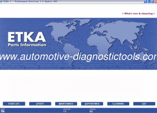 Goede prijs. ETKA Electronic Catalogue V8.1 voor Audi VW Seat Skoda Update Online online