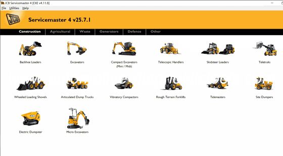 Goede prijs. [ 25.7 release ]JCB ServiceMaster 4 v25.07 Diagnostische Software online