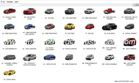 Goede prijs. ¢Chrysler EPC ¢2025.07 FCA EPC5 Catalogus voor Chrysler onderdelen online