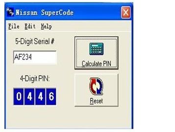 Goede prijs. Super de Codesoftware van Nissan, Nissan-de Calculator van de Speldcode voor de Programmering van Sleutels online